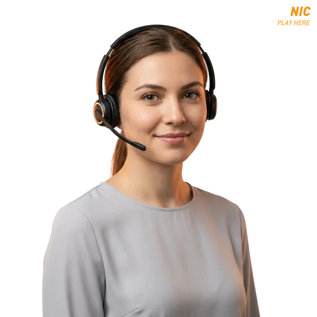 Casinonic Australia support page showing email, live chat, phone, messenger, and social media contact options.