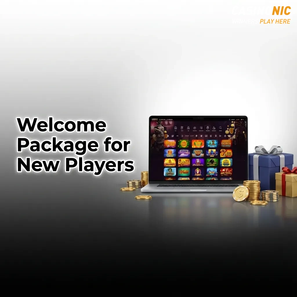 Welcome package graphic showing three casino deposit bonuses up to AU$500 with wagering and 7‑day validity terms