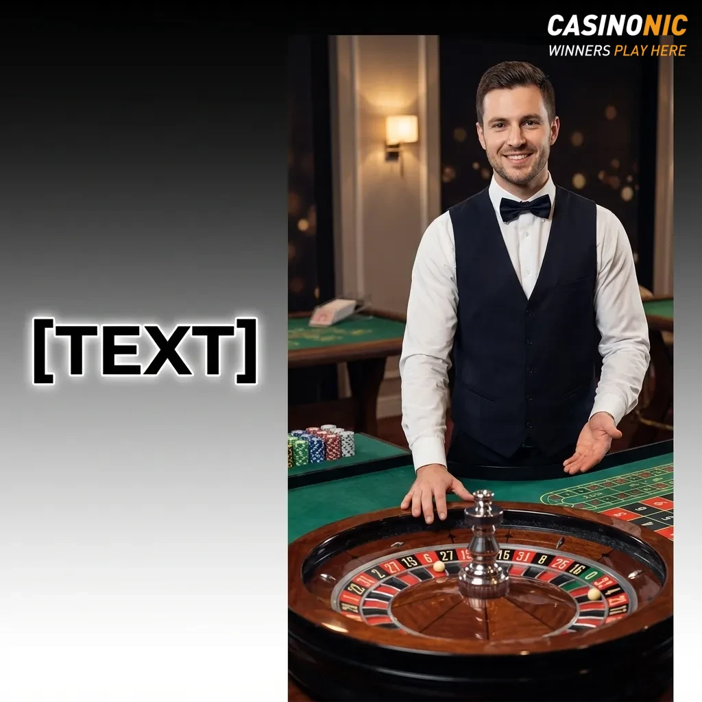 HD live casino studio with real dealers hosting roulette, blackjack, baccarat, and game show tables on Casinonic