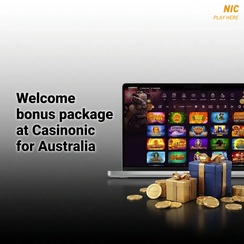 Casinonic Australia welcome bonus: 100% up to AU$500 first deposit, 50% up to AU$500 second and third deposits